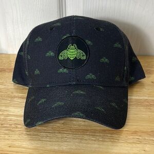 New Tequila Patron Black Green Bee Logo Patterned Hat Classic Fit Snap Back Cap